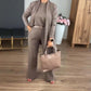 🎁 Hot Sale 49% OFF 🔥Elegant Longline Cardigan & Top & Pants 3-Pieces Set