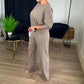 🎁 Hot Sale 49% OFF 🔥Elegant Longline Cardigan & Top & Pants 3-Pieces Set