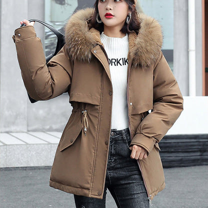 ⏳Limited-time 66% off⏰Woman’s Winter Loose Hooded Synthetic Fleece Thickened Parka Coat🧥