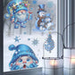 🎅❤️Christmas Sale: Buy One Get One Free🎁Christmas-Themed Glittering Window Stickers 9 PCS Set