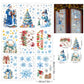 🎅❤️Christmas Sale: Buy One Get One Free🎁Christmas-Themed Glittering Window Stickers 9 PCS Set