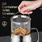 🥳2026 HOT SALE🥳💞50K+ SOLD!♻️🧑‍🍳 50% OFF! Multi‑Function Stainless Steel Oil Filter Container – Large capacity, reusable filter. Saves oil, keeps cooking clean & healthy. A kitchen must‑have! 🔥✨