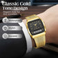 Retro Style Square Face Multifunction Watch