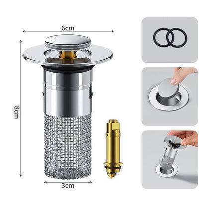 🚿✨ 💥LAST DAY SALE 50% OFF Sets!!🔥Stainless Steel Floor Drain Filter – Stop Hair Clogs Before They Start