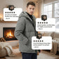 Men’s Cold-Resistant Windproof Thermal-Lined Hooded Coat 