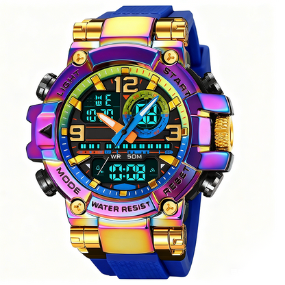 ⌚ LIMITED-TIME 50% OFF! 💧 Multifunctional Waterproof LED Digital Watch – 50M, Dual Movement, Stopwatch 🌙
