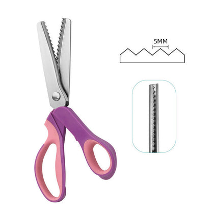 🧵 LIMITED TIME 50% OFF! Premium Stainless Steel Pinking Shears – Ergonomic Soft-Grip, Zigzag Cut ✂️