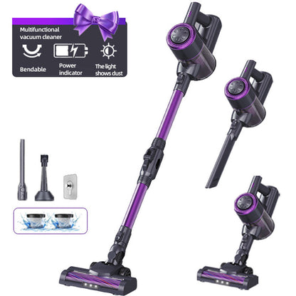 2-in-1 High-Suction Vacuum Mop with LED Light