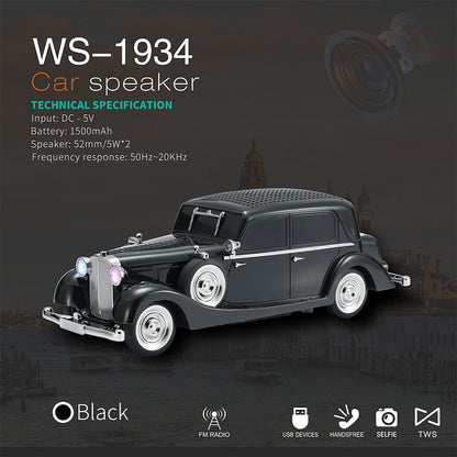 🔥2026 New Arrivals: 50% Off for a Limited Time!🔥Vintage Car Bluetooth Speaker with Stereo Sound