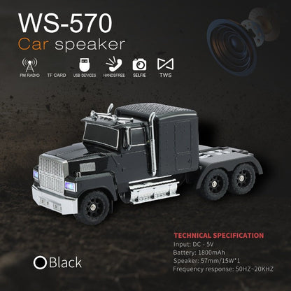 🔥2026 Hot Sale 50% OFF 🔥🚛 Retro Truck Speaker That Rocks! 15W Bass + TWS Stereo—Stylish and Powerful 🔊