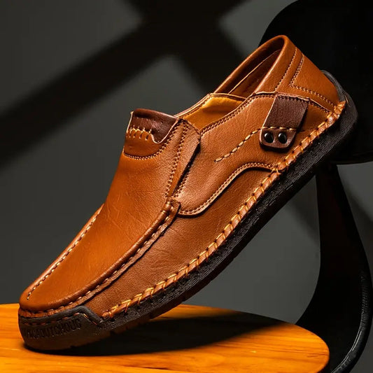 💎 60% OFF! 💎 Classic Men’s Slip-On Leather Shoes – Premium Calfskin, All-Day Comfort & Effortless Style