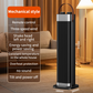 Indoor heater, with 3 light colors, adjustable thermostat with remote control, tip-over protection
