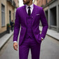 Men's Slim-Fit 3-Piece Suit Set
