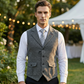 👔Spring Sale 50% Off!⌚Men's Classic Herringbone Tweed Suit Vest