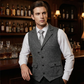 👔Spring Sale 50% Off!⌚Men's Classic Herringbone Tweed Suit Vest
