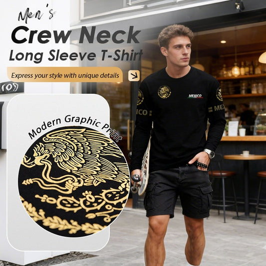 📢📢40% OFF !!!⏰Men's Crew Neck Long Sleeve T-Shirt