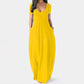 💃Summer Sale 50% OFF⏳Women's Round Neck Short Sleeve Casual Soft Fabric Long Dress
