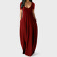 💃Summer Sale 50% OFF⏳Women's Round Neck Short Sleeve Casual Soft Fabric Long Dress