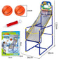🏀🎯Kids‘ Indoor Basketball Arcade Game – Auto ball return, sturdy & safe. 4 balls + pump included. Quick setup, endless fun! 🧒💨