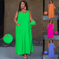 👗 50% OFF NOW! Sleeveless maxi dress with pockets – U-neck, breathable & versatile – perfect for warm days, the beach and everyday life ☀️✨