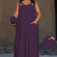 👗 50% OFF NOW! Sleeveless maxi dress with pockets – U-neck, breathable & versatile – perfect for warm days, the beach and everyday life ☀️✨
