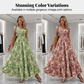 👗 New Arrival 50% OFF 🥳Women's V-Neck Floral Smocked Maxi Dress – Elegant, Bohemian, Lightweight 🦋