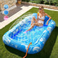 🥳2026 HOT SALE🥳💞50K+ SOLD!😎💦 50% OFF! Inflatable Tanning Pool Lounger – Smart spray cools you automatically. Detachable pillow, cup holders & safety handles. Holds 2 adults (350lb). Perfect for garden or beach! 🏖️🌞
