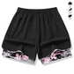 💎 -50% ON 2-IN-1 ATHLETIC SHORTS! 💎 Breathable Fabric, Camo Liner & Pockets for Women🏃‍♀️✨