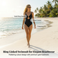 👙2026 NEW TYPE 50% OFF✨Women's Ring Linked One-Piece Swimsuit