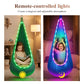 📢📢50% OFF !! ⏰Light-Up Pod Swing Chair for Kids – Remote Control, Durable & Cozy Private Hideaway 🪑
