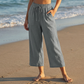 👖 LIMITED-TIME 50% OFF! ✨ Women's Capri Pants – Drawstring Waist, 6 Colors, S-2XL 🌿