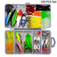 📢📢 50% OFF! Fishing Lure Kit – Hard & Soft Baits with Organized Tackle Box 🎣