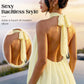 👗 50% OFF! Women's Flowy Halter Drop-Waist Mini Dress | Elegant Backless | Tiered Layered Fabric | Relaxed Flattering Fit | 5 Colors S-2XL 🌸✨