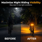 🚴 50% OFF NOW! 🔦 Wireless Turn Signal Light for Bicycles – Rechargeable, Waterproof & Perfect for Night Safety 💡
