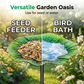 🌸Vibrant Garden Flower Stake Bird Feeder🍃