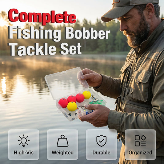 Complete Fishing Float & Sinker Rig Kit – High Visibility, Great Buoyancy, Portable 📦