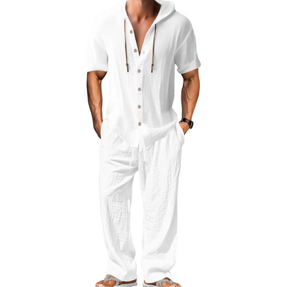 🔥Hot Deals-Men's Casual Hooded Shirt & Pants Set
