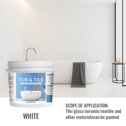 📢📢50% OFF !! ⏰Waterproof & Anti-Slip Tile Paint – Water-Based, Low Odor – Superior Coverage, Durable – For Bathrooms, Walls & Basins! 🔥