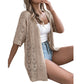 💥FREE SHIPPING🧶 LIMITED-TIME 50% OFF! ✨ Women's Hollow-Out Knit Cardigan – Lightweight, Breathable, Boho-Chic 🌸