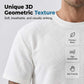 Men's Textured Short-Sleeve Shirt and Shorts Set