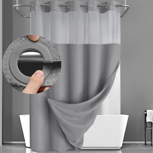 📢📢50% OFF !! ⏰Waffle Pattern Shower Curtain