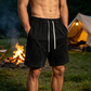 👖 Men's Vintage Washed Cotton Blend Shorts | Relaxed Wide-Leg Fit | Elastic Drawstring Waist | S-3XL | 5 Colors