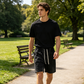 👖 Men's Vintage Washed Cotton Blend Shorts | Relaxed Wide-Leg Fit | Elastic Drawstring Waist | S-3XL | 5 Colors