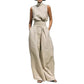 📢📢50% OFF !! ⏰Top & Wide-Leg Pant 2-Piece Set👚👖