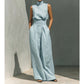 📢📢50% OFF !! ⏰Top & Wide-Leg Pant 2-Piece Set👚👖