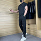 🔥While Supplies Last 50% OFF!🎉 Men's Casual Sports Short Sleeve Long Pants Two-Piece Set