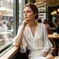👚 50% OFF NOW! 🌸 Women's Casual V-Neck Ruffled Top – Flowy, lightweight & elegant ruffle detail – perfect for work, brunch or summer outings 💃