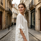 👚 50% OFF NOW! 🌸 Women's Casual V-Neck Ruffled Top – Flowy, lightweight & elegant ruffle detail – perfect for work, brunch or summer outings 💃