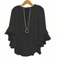 👚 50% OFF NOW! 🌸 Women's Casual V-Neck Ruffled Top – Flowy, lightweight & elegant ruffle detail – perfect for work, brunch or summer outings 💃