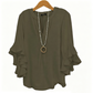 👚 50% OFF NOW! 🌸 Women's Casual V-Neck Ruffled Top – Flowy, lightweight & elegant ruffle detail – perfect for work, brunch or summer outings 💃